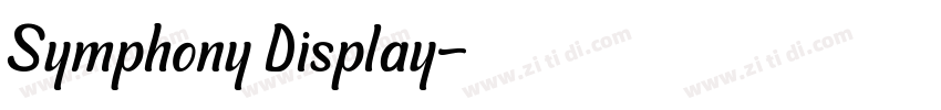 Symphony Display字体转换